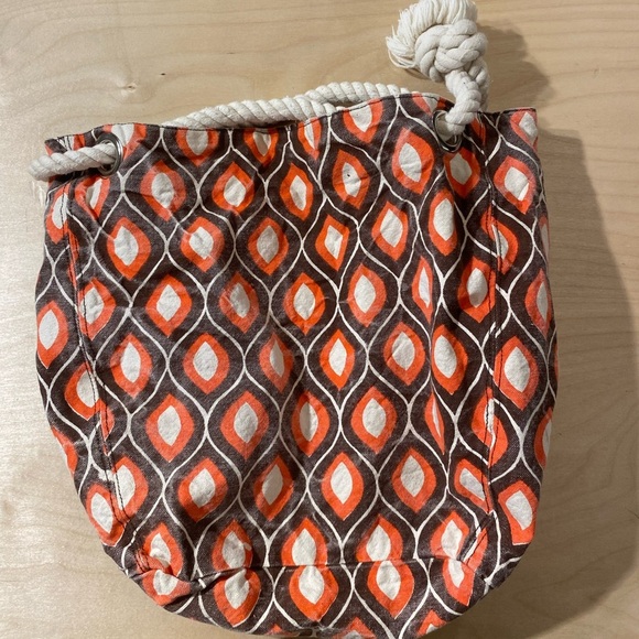 Be For Bag Orange Patterned Bag (MV) - Picture 6 of 8